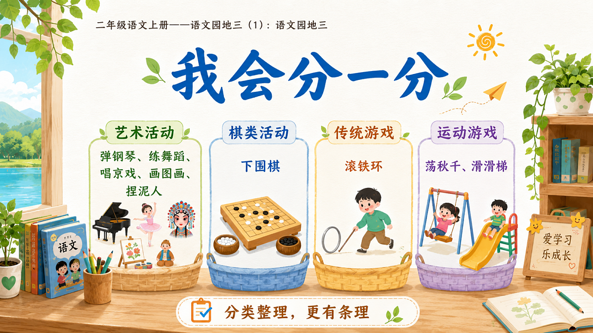 小学六年制统编教材系列课件——二年级语文上册：语文园地三（1）第6页