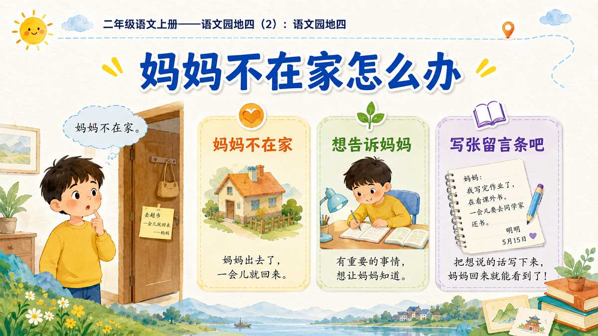 小学六年制统编教材系列课件——二年级语文上册：语文园地四（2）第3页