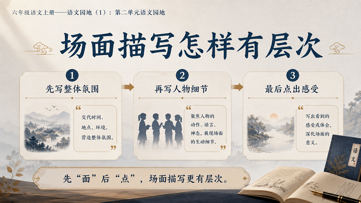 小学六年制统编教材系列课件——六年级语文上册：第二单元语文园地（1）第7页