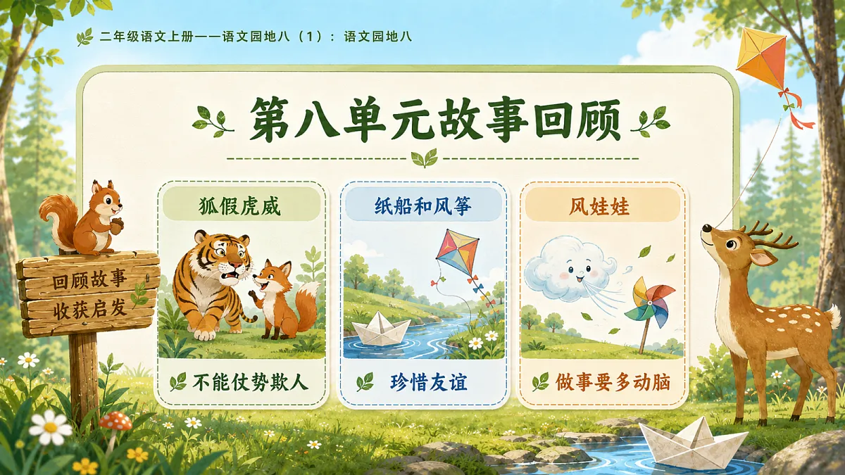 小学六年制统编教材系列课件——二年级语文上册：语文园地八（1）第3页
