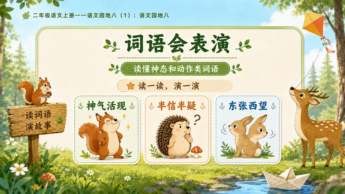 小学六年制统编教材系列课件——二年级语文上册：语文园地八（1）第7页