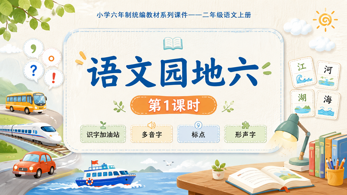 小学六年制统编教材系列课件——二年级语文上册：语文园地六（1）第1页