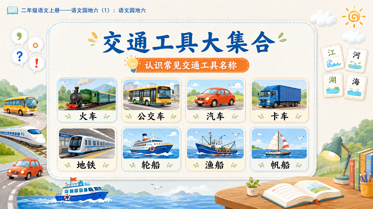 小学六年制统编教材系列课件——二年级语文上册：语文园地六（1）第4页