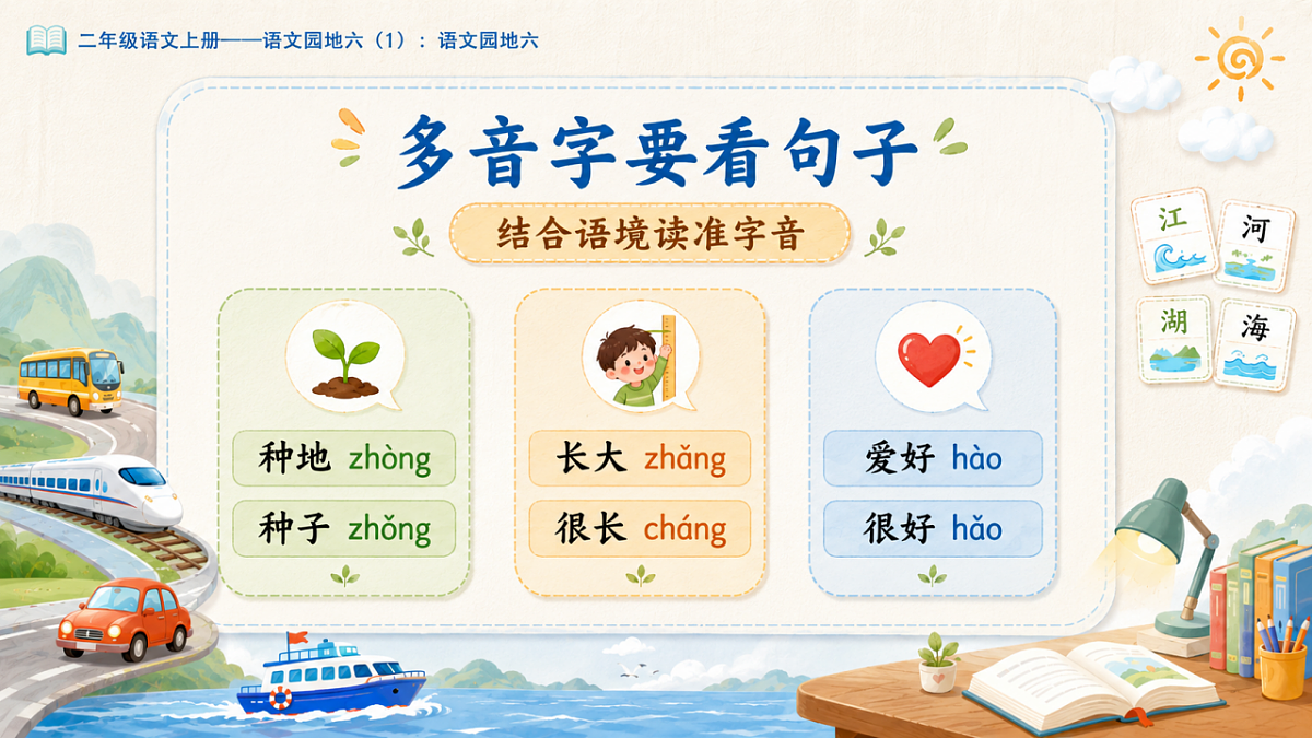 小学六年制统编教材系列课件——二年级语文上册：语文园地六（1）第7页