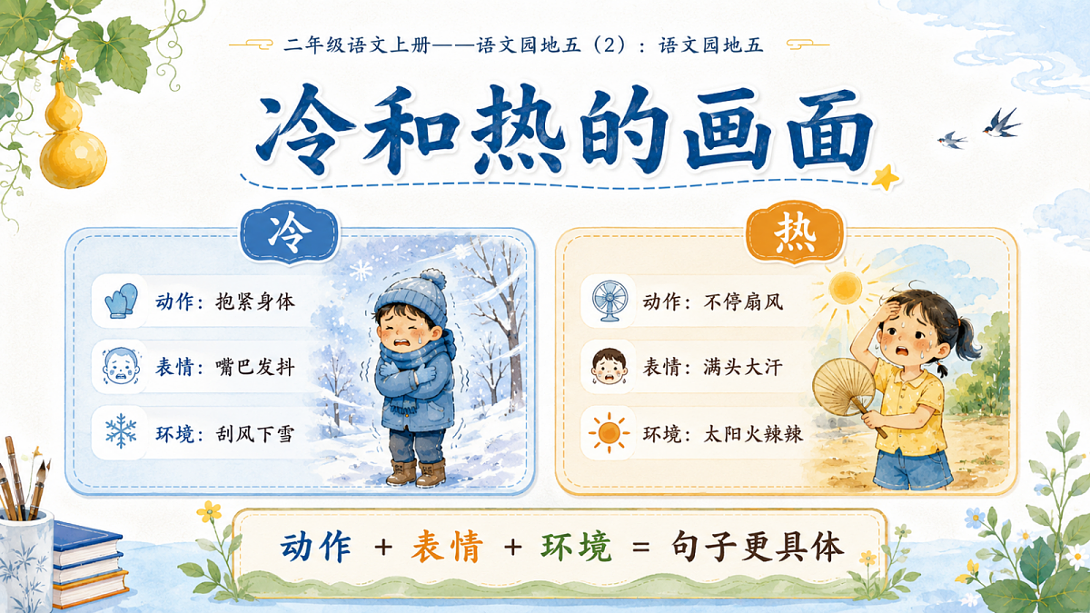 小学六年制统编教材系列课件——二年级语文上册：语文园地五（2）第5页