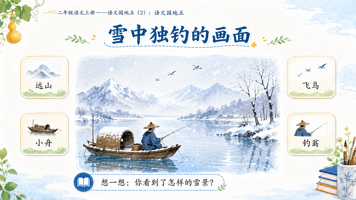 小学六年制统编教材系列课件——二年级语文上册：语文园地五（2）第8页