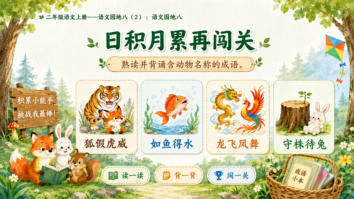 小学六年制统编教材系列课件——二年级语文上册：语文园地八（2）第3页