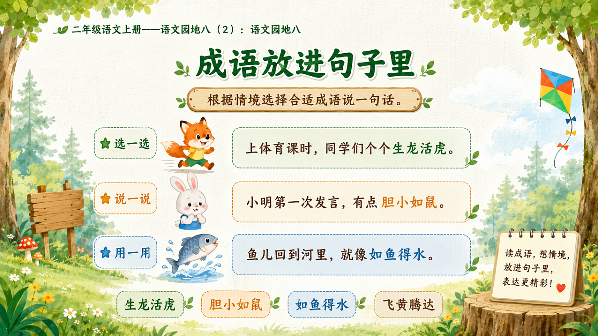 小学六年制统编教材系列课件——二年级语文上册：语文园地八（2）第4页