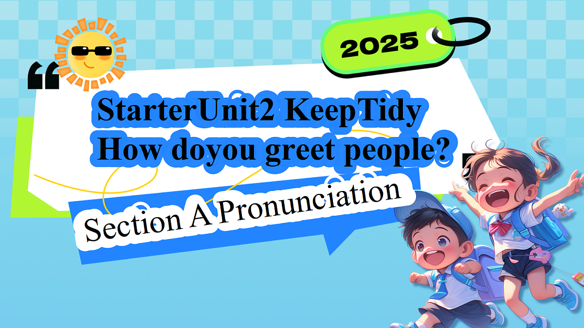 Starter Unit 2 A Pronunciation第1页