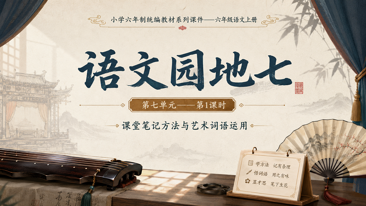 小学六年制统编教材系列课件——六年级语文上册：语文园地七（1）第1页