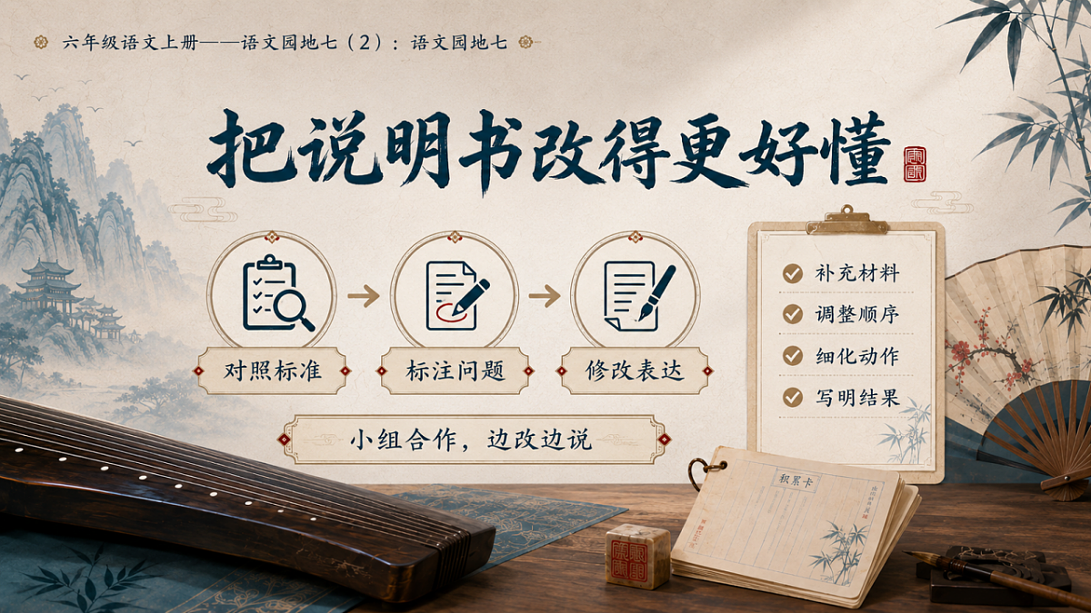 小学六年制统编教材系列课件——六年级语文上册：语文园地七（2）第6页