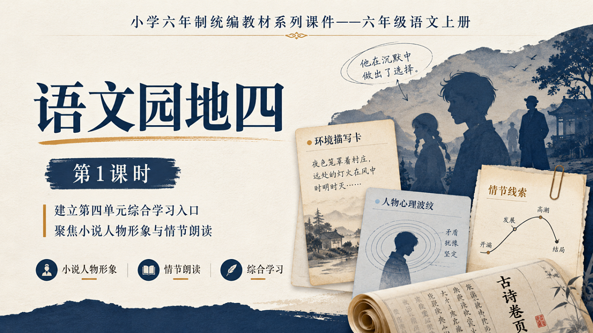 小学六年制统编教材系列课件——六年级语文上册：语文园地四（1）第1页