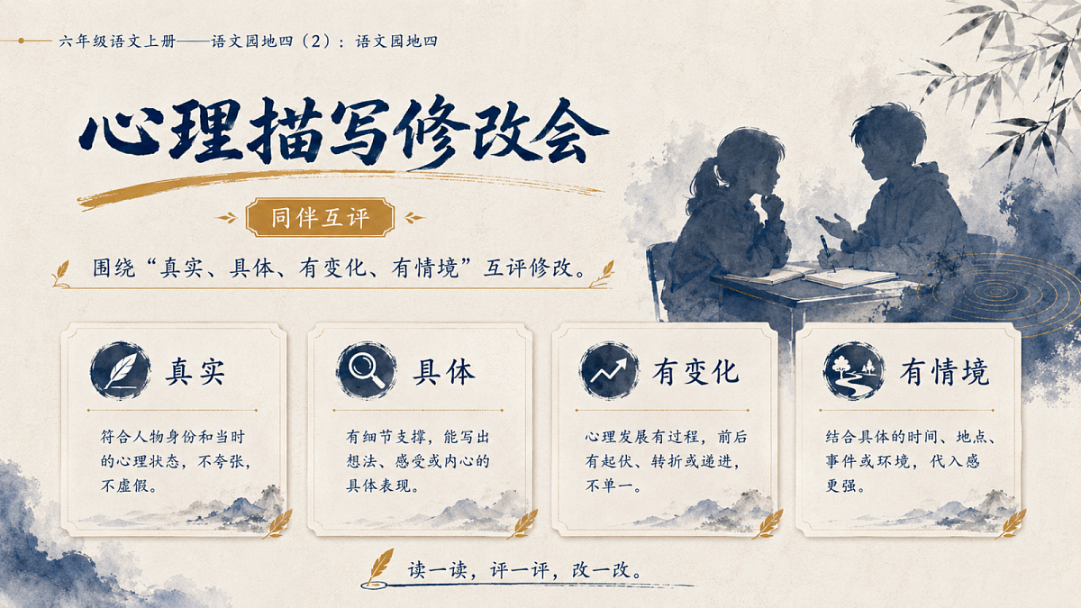 小学六年制统编教材系列课件——六年级语文上册：语文园地四（2）第6页