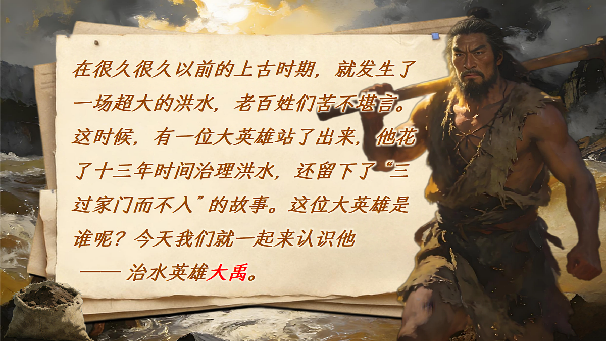 二下单元八《大禹治水》课件第6页