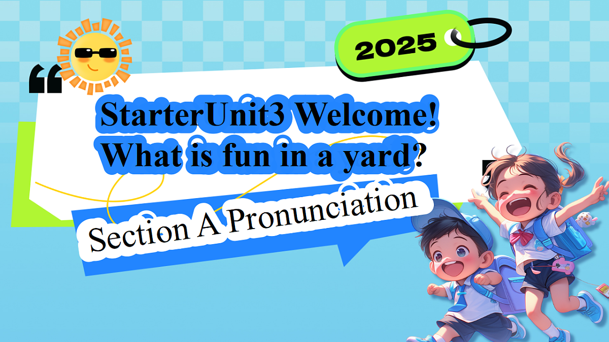 Starter Unit 3 A Pronunciation第1页