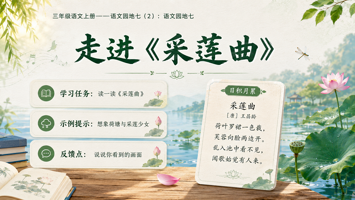 小学六年制统编教材系列课件——三年级语文上册：语文园地七（2）第3页