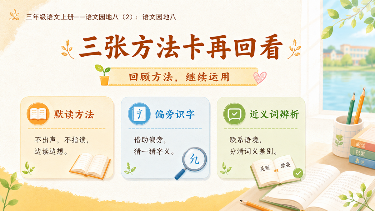 小学六年制统编教材系列课件——三年级语文上册：语文园地八（2）第2页