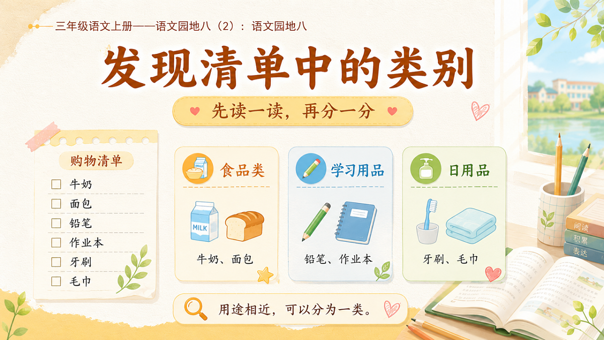 小学六年制统编教材系列课件——三年级语文上册：语文园地八（2）第6页