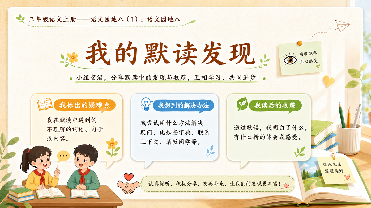 小学六年制统编教材系列课件——三年级语文上册：语文园地八（1）第7页