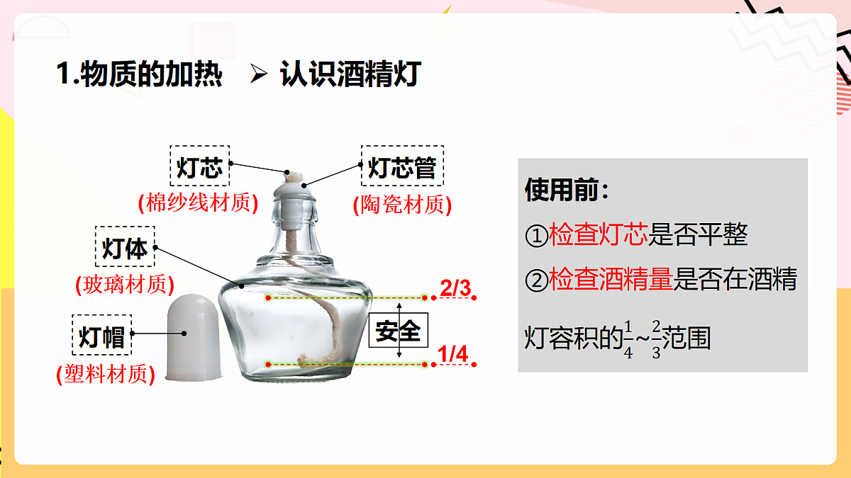 人教版化学九上 1.2 课题2《化学实验与科学探究》第2课时 物质的加热、仪器的连接及洗涤 课件第5页