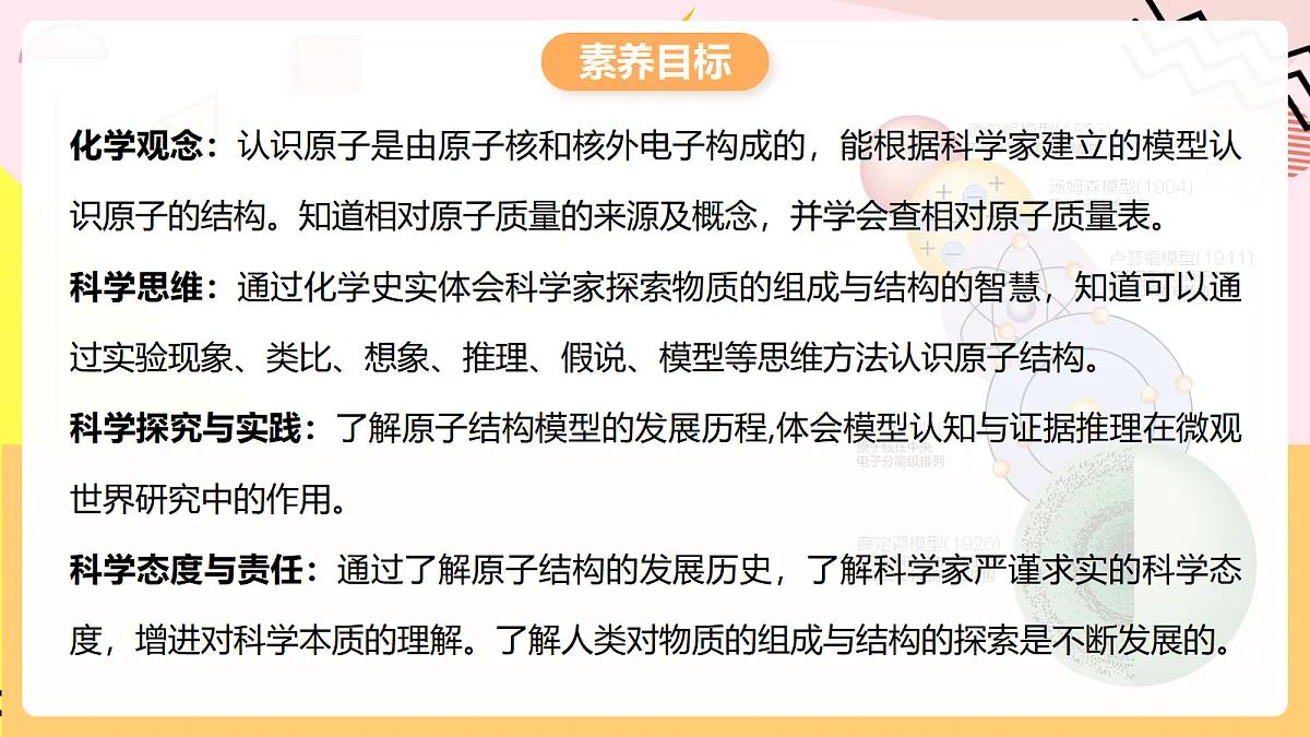 人教版化学九上 3.2 课题2《原子结构》第1课时 原子的构成 相对原子质量 课件第2页