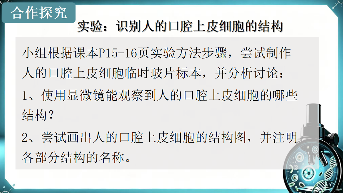1.1.2 动物细胞的结构与功能 同步课件 2026-2027学年苏教版新版生物七年级上册第7页