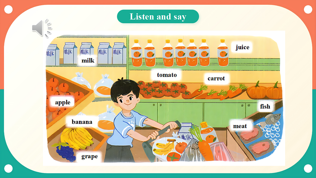 沪教牛津版(六三制一起)英语三上 Unit 5《What do we eat？》Period 1 Get ready 课件第6页