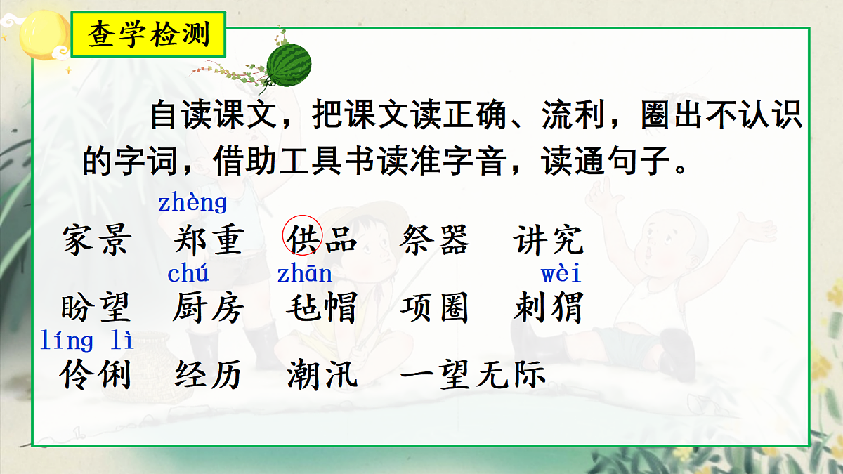 24《少年闰土》第1课时教学课时第6页