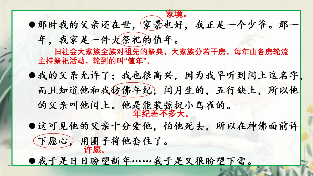 24《少年闰土》第1课时教学课时第8页