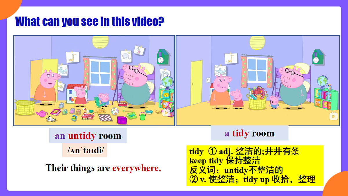 Starter Unit 2 Keep tidy! SectionB1a-2b第4页