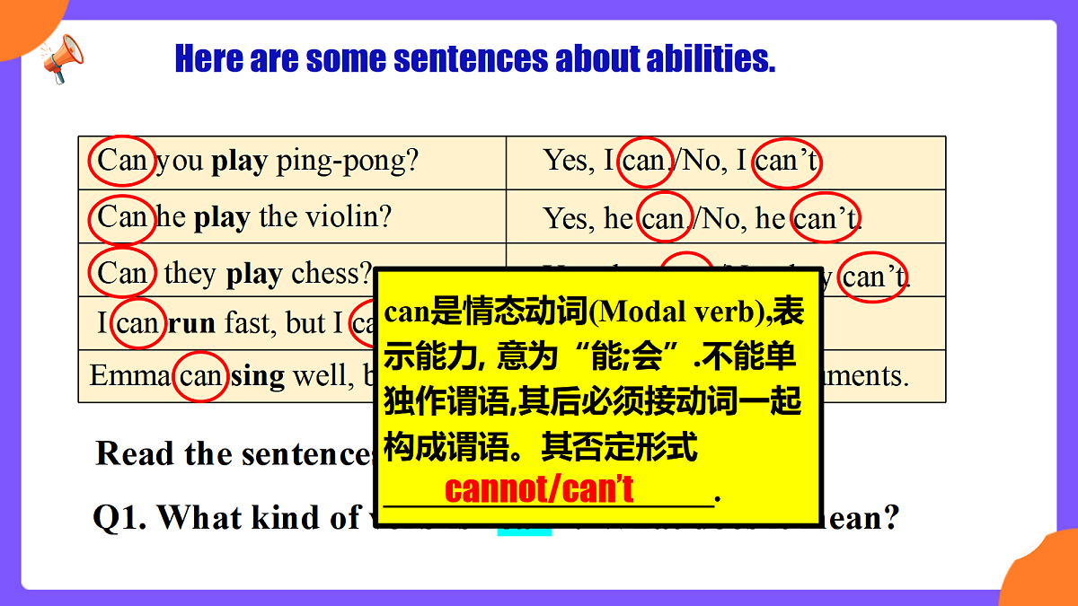 Unit5 Fun Clubs!  SectionA  Grammar focus第8页