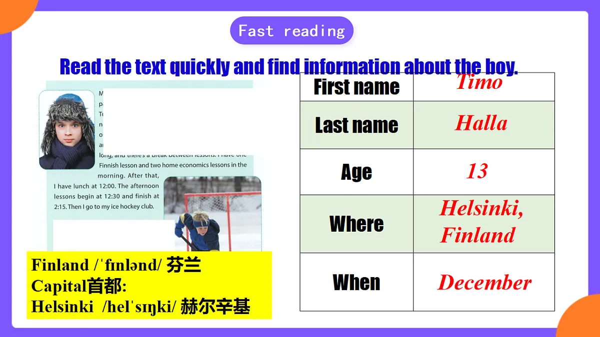 Unit6 A day in the life!SectionB 1a-1d第8页