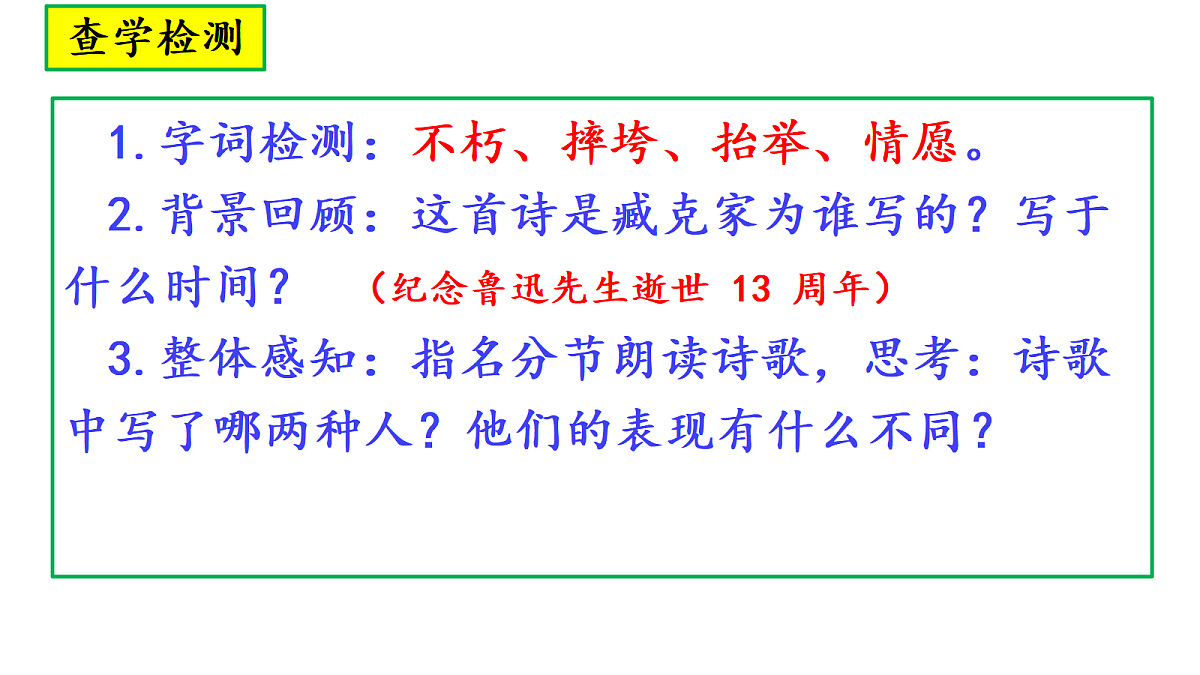 26《有的人——纪念鲁迅有感》教学课件第4页