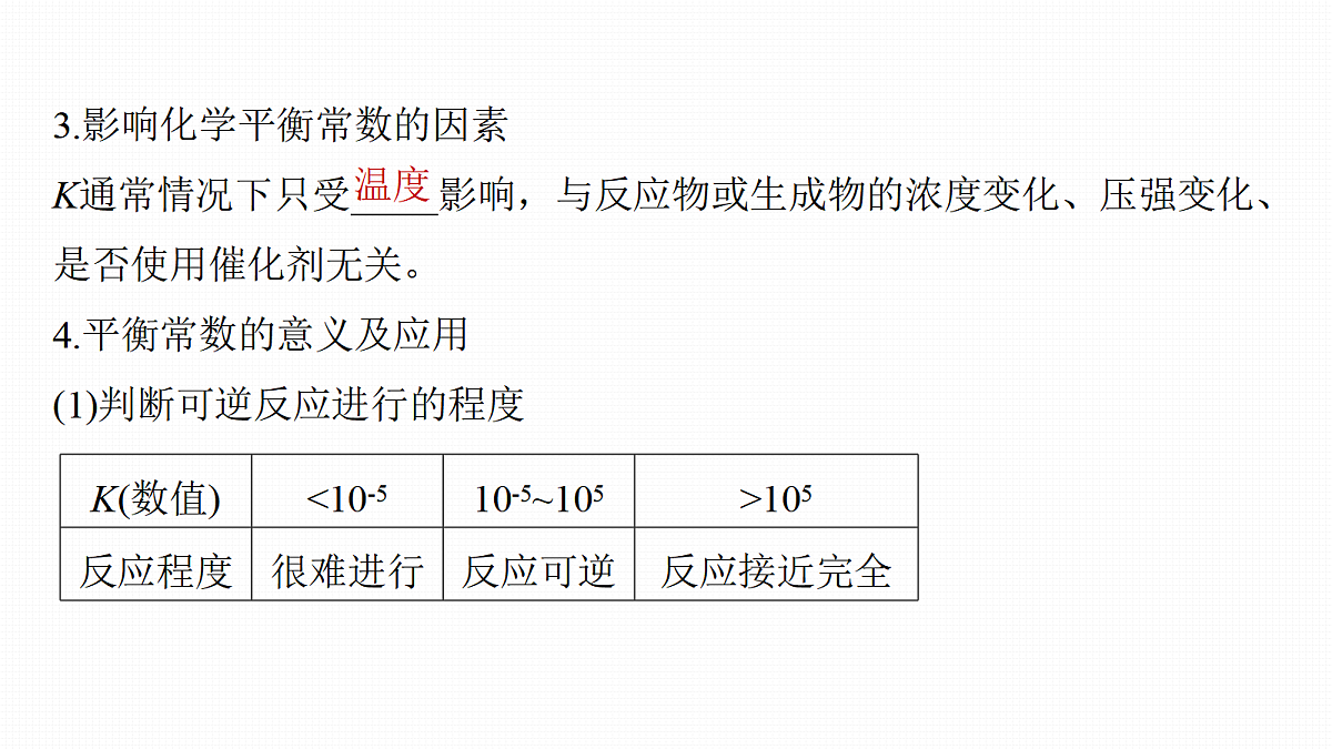 第11章　第40讲　化学平衡常数及应用第7页