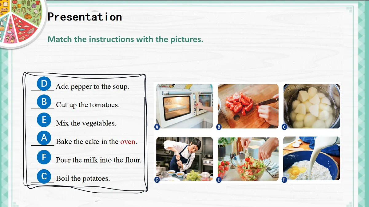 人教2024初中英语八年级上册Unit5What a Delicious Meal SectionA1a-1d课件第7页