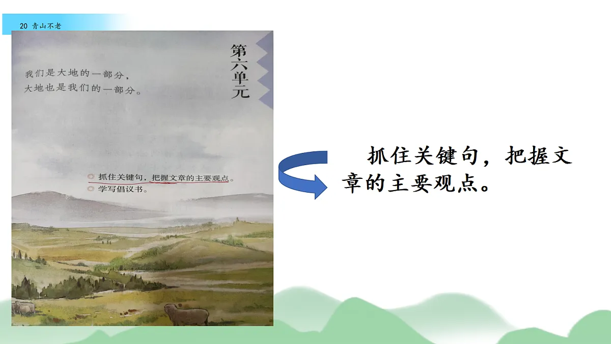 17《青山不老》教学课件第2页