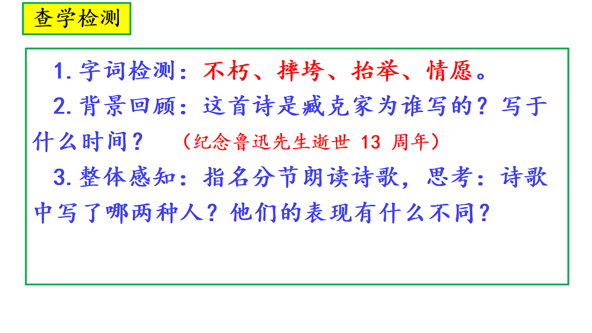 26《有的人——纪念鲁迅有感》教学课件第4页