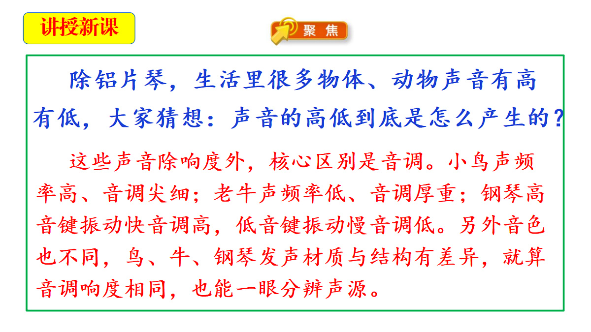 3.3《声音的高低》教学课件第4页