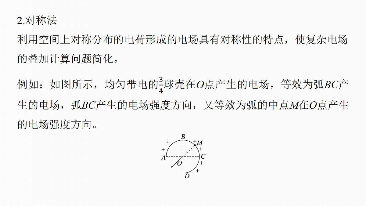 第九章　微点突破6　电场强度矢量叠加的几种特殊方法第5页