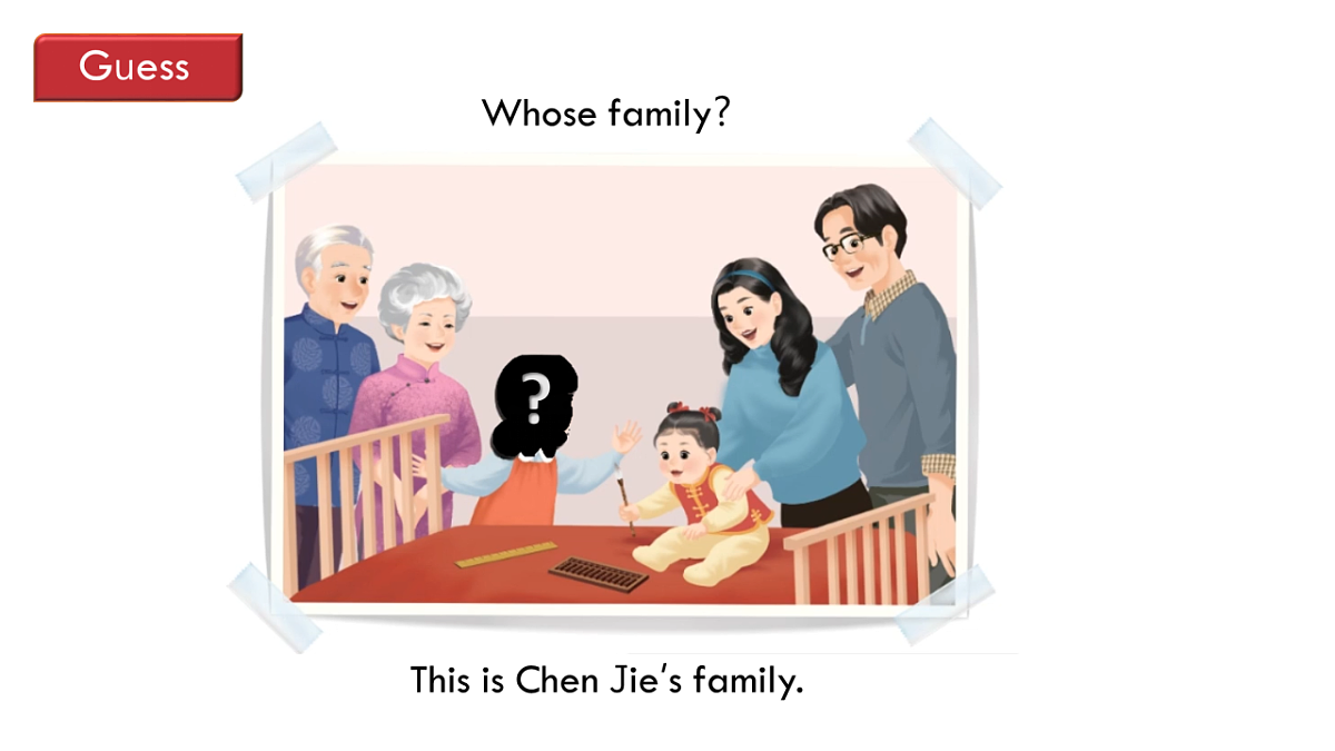 英语人教版(PEP)三年级上册 Unit 2 Different families Lesson 1 Let's talk第6页