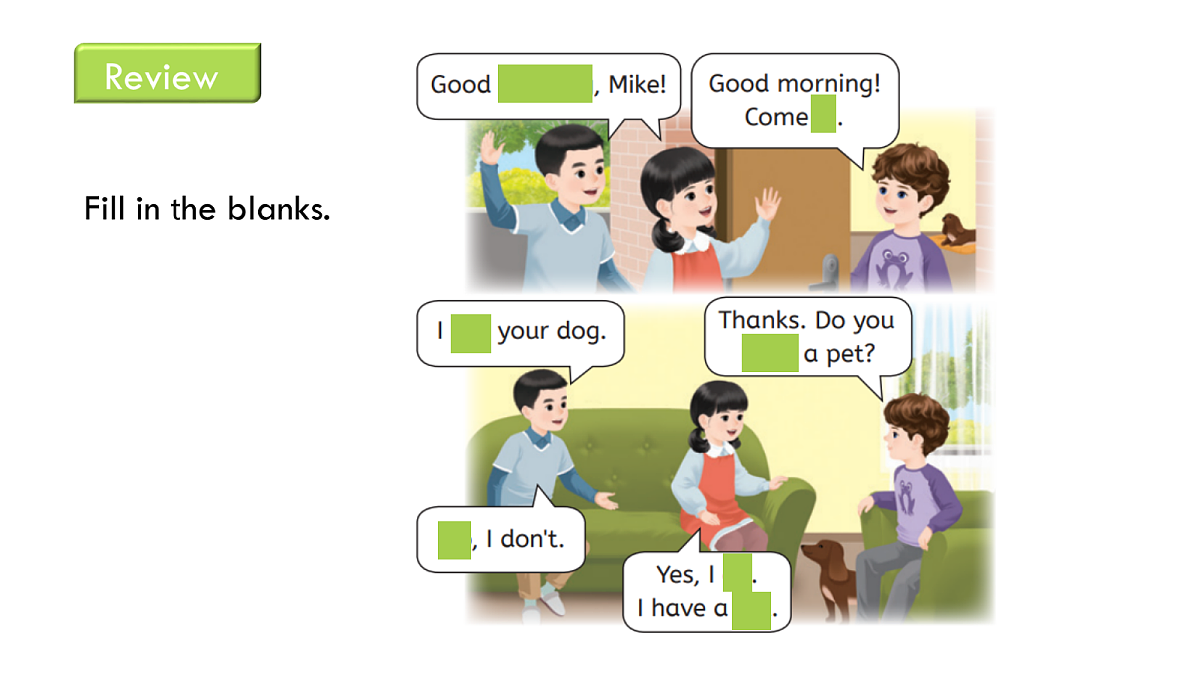 英语人教版(PEP)三年级上册 Unit 3 Our animal friends Lesson 2 Let's learn第4页