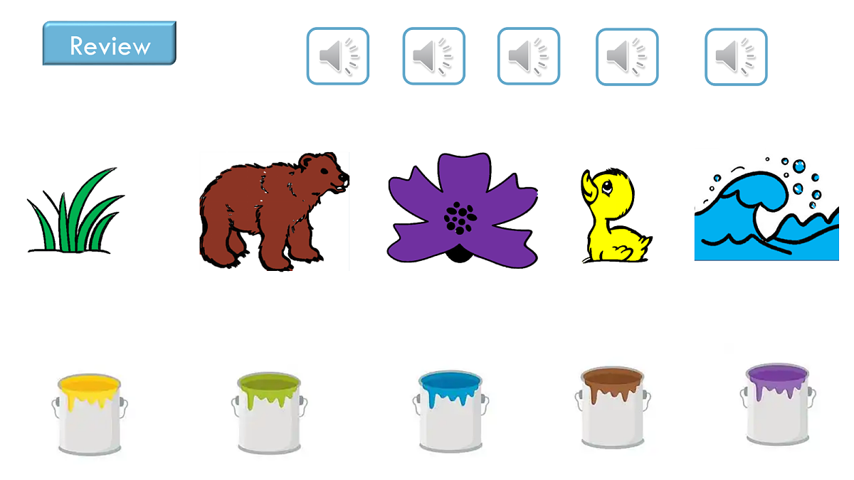 英语人教版(PEP)三年级上册 Unit 5 The colourful world Lesson 3 Letters and sounds第5页
