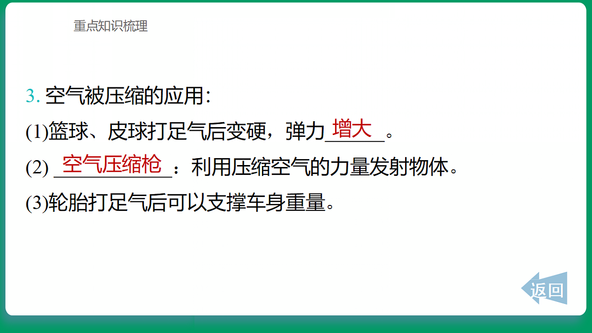 1.3  空气占据的空间会改变吗 课堂重点知识笔记课件第4页
