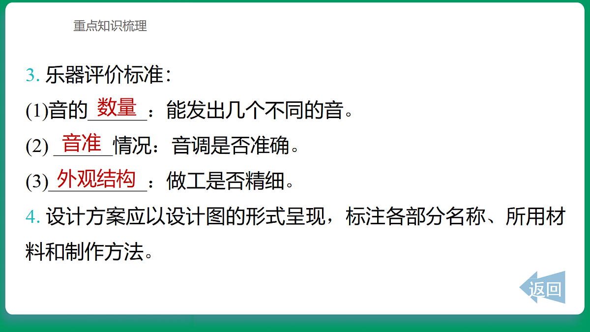 3.5设计我们的乐器 课堂重点知识笔记课件第3页