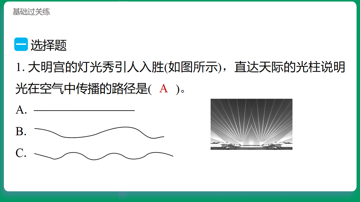2.2光是怎样传播的 习题课件第2页