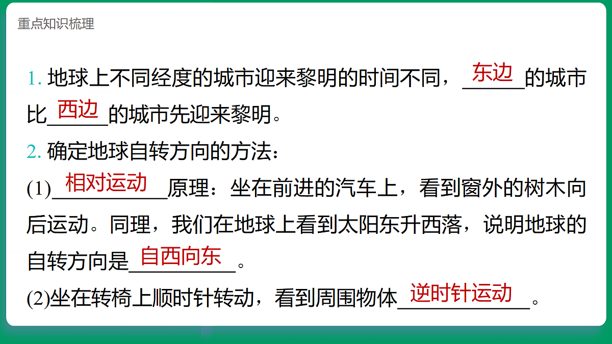 3.4哪里先迎来黎明 课堂重点知识笔记课件第2页
