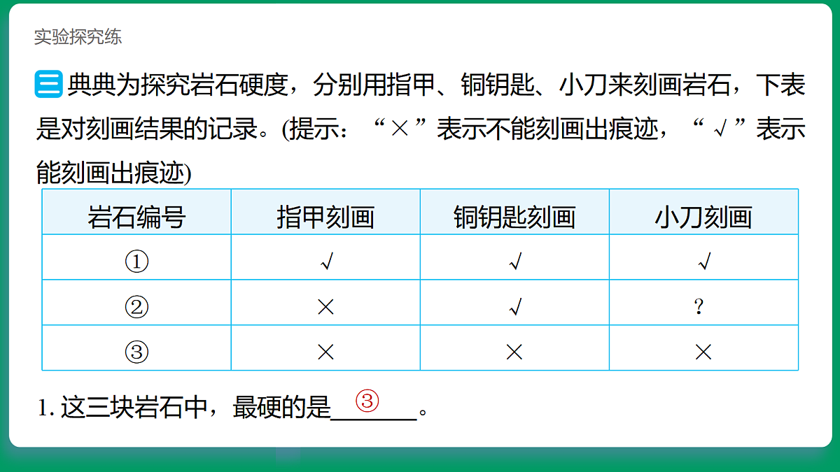 4.4地球表面的岩石 习题课件第8页