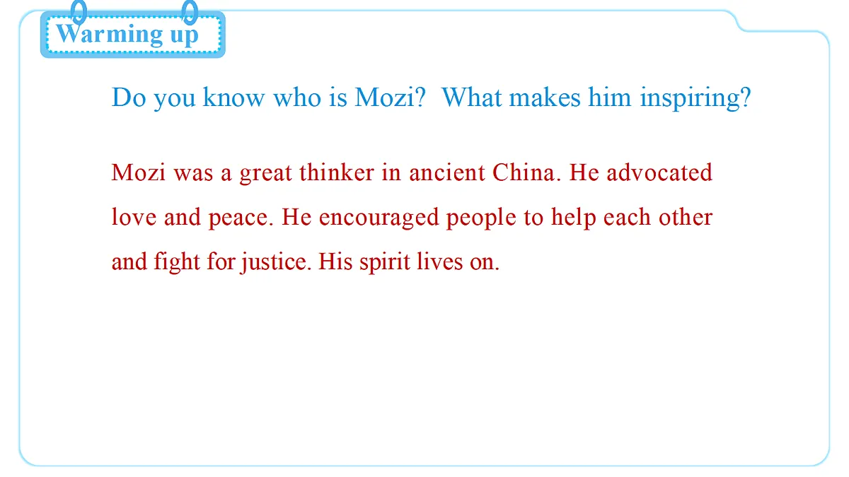Unit 2 Inspiring People （第5课时） Section B 3a-3c第3页