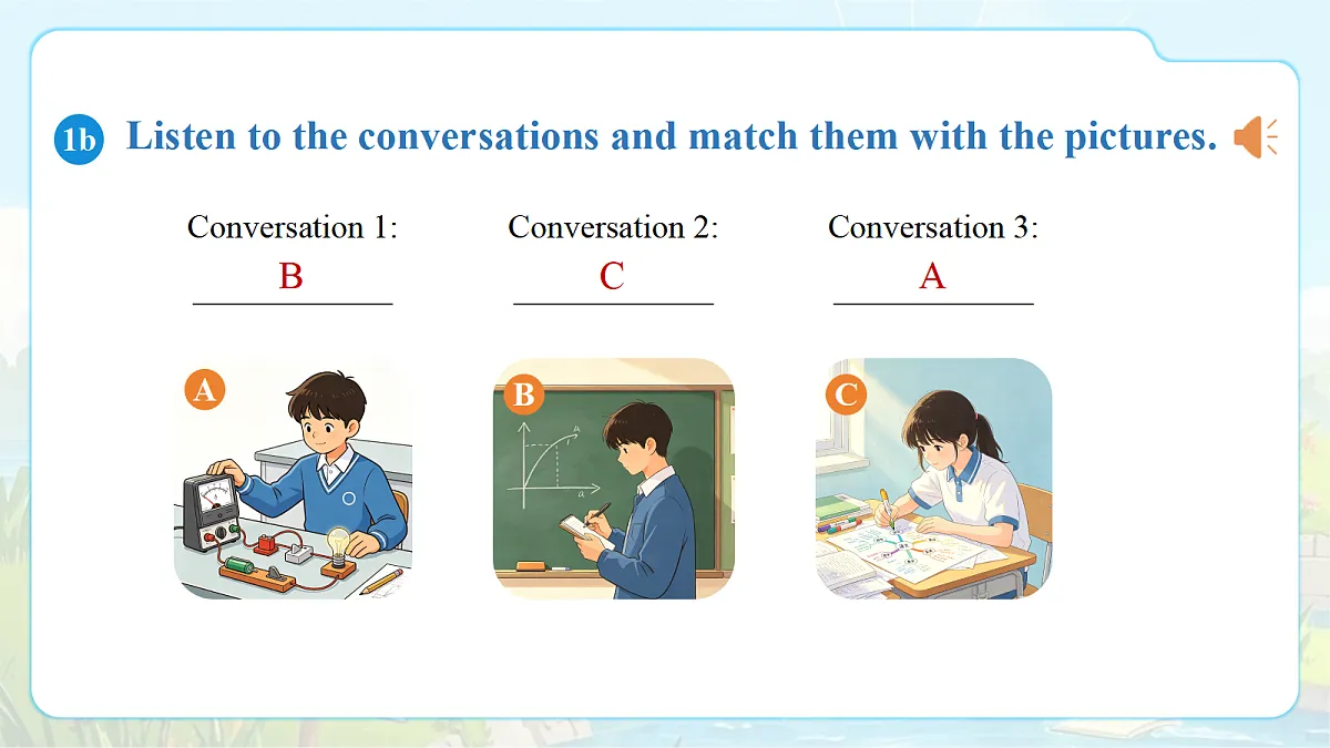Unit 3 Smart Learning (第1课时) Section A 1a-2d第5页
