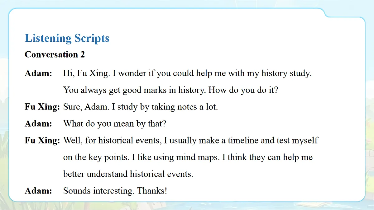 Unit 3 Smart Learning (第1课时) Section A 1a-2d第8页